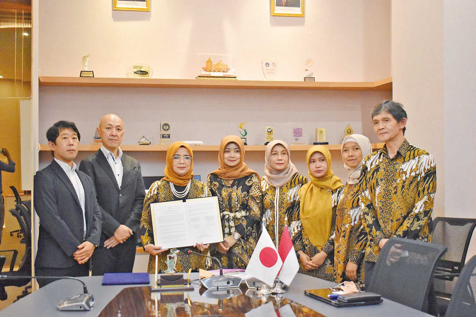 インドネシア教育大学との協定の様子